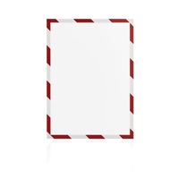 Magnetický rámeček Magnetofix A4 bezpečnostní červeno-bílý (5ks) MAGIMAGWIN4SRBL