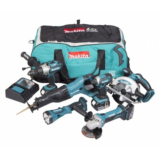 MAKITA Aku sada 5 strojů Li-ion +DML185 0088381839693