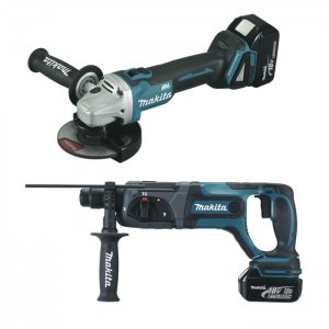 MAKITA Aku sada DGA504+DHR241 18V 0088381809726