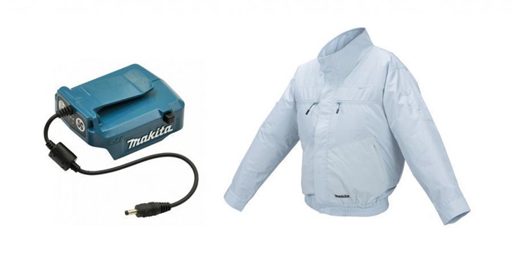 MAKITA DFJ206ZL bunda L s ventilátorem 0088381844475