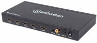 Manhattan 4-portový prepínač AV HDMI multiviewer 4x1 Full HD 1080p diaľkový ovl. 207881