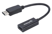 MANHATTAN Adaptér, DisplayPort, DP-Male/HDMI-Female, černý 151634