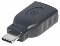 Manhattan Adaptér SuperSpeed USB-C 3.1 Gen1 -> USB typ-A M/F čierny 354646