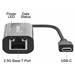 Manhattan adaptér USB-C na 2.5GBASE-T Ethernet, USB 3.2 Gen 1; 10/100/1000 Mbps & 2.5 Gbps, černá 153300