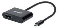 MANHATTAN Adapter USB-C na HDMI, 4K@60Hz, černá 153416