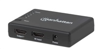 Manhattan AV HDMI 1.4 splitter 1x4 4K@30Hz UHD AC power 207706