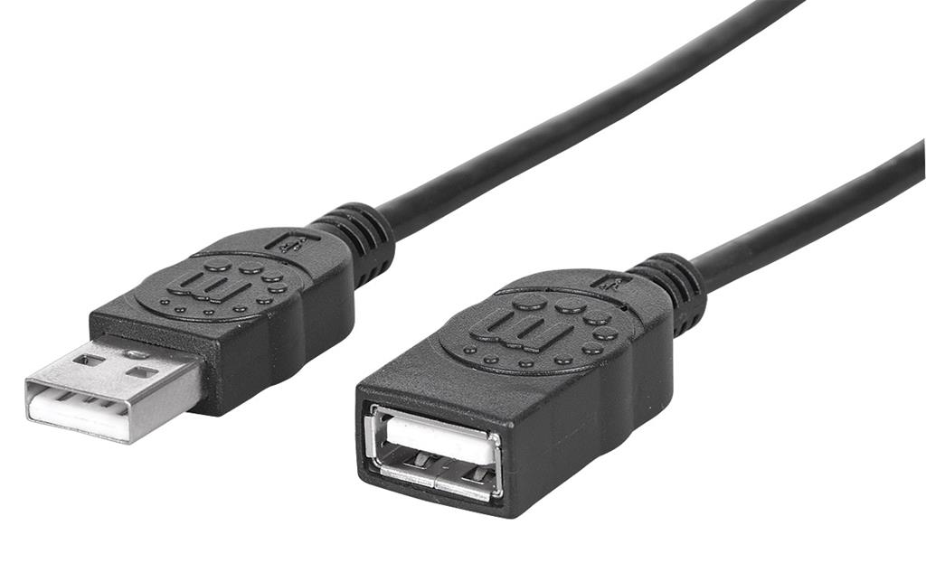 Manhattan Hi-Speed USB 2.0 extension cable USB A/USB A M/F 1m black