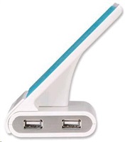 Manhattan Hub, 4x USB 2.0 port, prevednie Phone Stand (držiak na telefón), zelený 161565