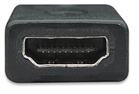 Manhattan kábel, AV, HDMI(1.3) M/F predlžovací, 1.8m, čierny, plast 392020