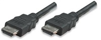 Manhattan kábel, AV, HDMI /w Ethernet(1.4), M/M, 3m, čierny, plast 323222
