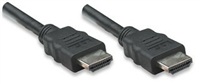 Manhattan kábel, AV, HDMI /w Ethernet(1.4), M/M, 5m, čierny, plast 323239