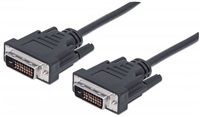 MANHATTAN kabel DVI-D Dual Link Male to DVI-D Dual Link Male, Black, 3 m 371803
