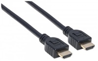 MANHATTAN kabel In-wall CL3 High Speed HDMI s Ethernetem, HEC, ARC, 3D, 4K, stíněný, 8m, Black 353960