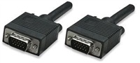 MANHATTAN kabel SVGA k monitoru, HD15 Male / HD15 Male, 3m, Black 311748