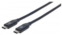 Manhattan Kábel USB-C 3.1 Gen2, USB C/USB C M/M 50cm čierny 354899