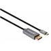Manhattan kabel USB-C na DisplayPort 1.4, USB-C Male na DisplayPort Male, 3m, černá 354851