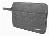 MANHATTAN Laptop Sleeve Seattle, vhodný pre širokouhlé obrazovky do 14.5", 383 x 270 x 30 mm, sivá 439916
