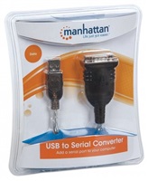 MANHATTAN převodník z USB na sériový port (USB AM / DB9M, RS232), blistr 205146