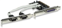 MANHATTAN Serial/Parallel Combo PCI Card, Two Serial DB9 + One Parallel DB25 External Ports 158251