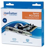MANHATTAN Serial PCI Card, Two External DB9 Ports 158213