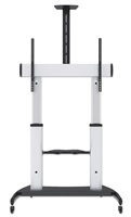 MANHATTAN stojan TV (60" to 100"), Low-Profile TV Wall Mount, hliníková konstrukce, černo-stříbrná 461672
