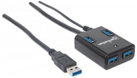 MANHATTAN USB 3.0 Hub, 4 Ports, AC/Bus Power 162302