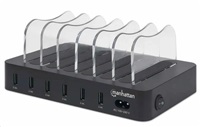 Manhattan USB nabíjecí stanice, 6-Port USB Charging Station, USB-A, černá 102254
