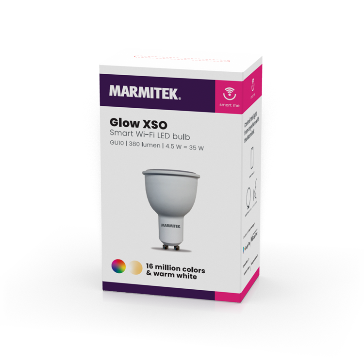 MARMITEK Glow XSO Smart Wi-Fi LED GU10, 380lm RGB 08514