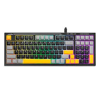 Marvo K638A, klávesnica US, herná, drôtová (USB), čierna, podsvietenie