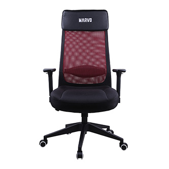 Marvo Kancelárska stolička MAXIMUS, čierna, priedušný chrbát CH-205