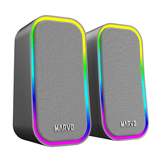 Marvo reproduktory HAVOC 20GY, 6W, šedé, podsvietené SG-285 GY