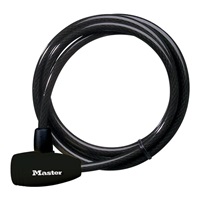 Master Lock Ocelové lanko s integrovaným zámkem na klíč 8154EURD - 180 cm