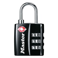 Master Lock Visací kombinační zámek TSA 4680EURDBLK