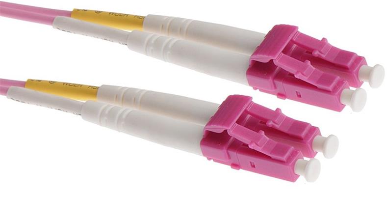 Masterlan optický patch cord, LCupc/LCupc, Duplex, Multimode 50/125, OM4, 1m LCupc/LCupc-DMM.50/125-01