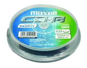 Maxell - CD-R 700MB 52x, 10ks v cake obale 4902580501419