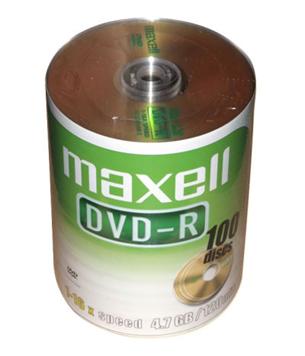 Maxell - DVD-R 4,7GB 16x, 100ks v cake obale, Softpack 275733.30.TW