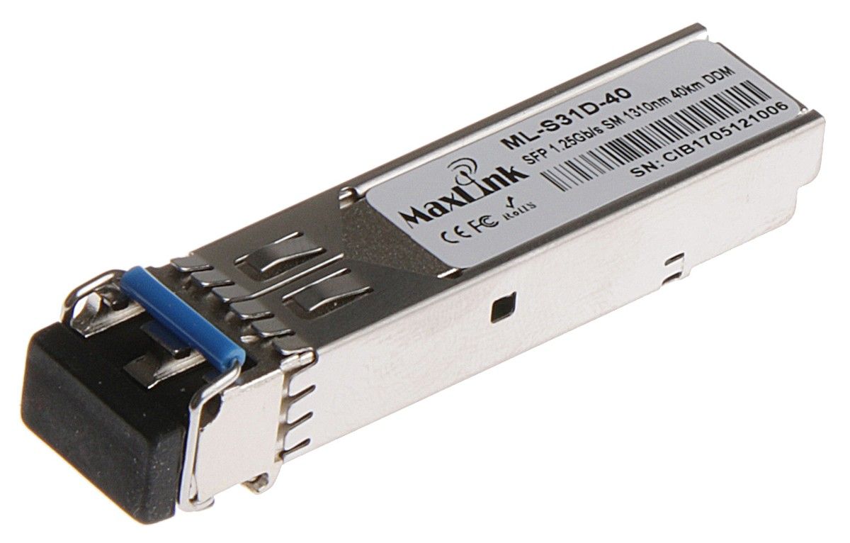 MaxLink 1.25G SFP optický modul, SM, 1310nm, 40km, 2x LC konektor, DDM ML-S31D-40