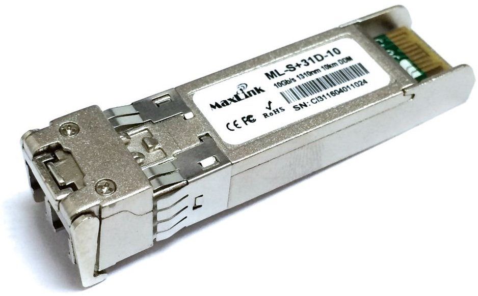 MaxLink 10G SFP+ optický modul, SM, 1310nm, 10km, 2x LC konektor, DDM ML-S+31D-10