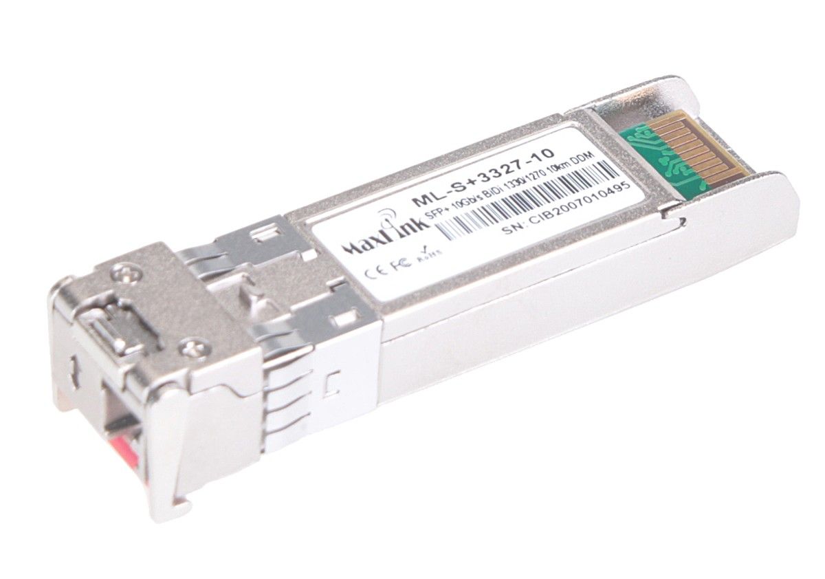 MaxLink 10G SFP+ optický modul, WDM(BiDi), SM, Tx 1330/Rx1270nm, 10km, 1x LC konektor, DDM ML-S+3327-10