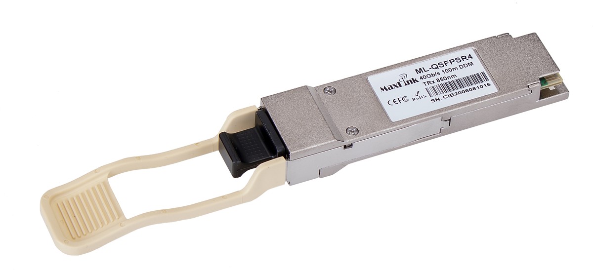 MaxLink 40G QSFP+ SR4 optický modul, 100m, 850nm, MPO-12, MM ML-QSFPSR4
