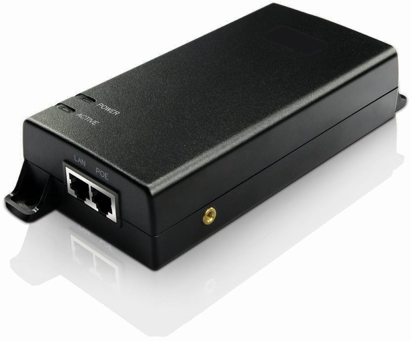 MaxLink PI60v2 PoE injektor - 802.3af/at/bt, 55V, 1.1A, 60W, 1Gbit, napájecí kabel MAXPI60v2