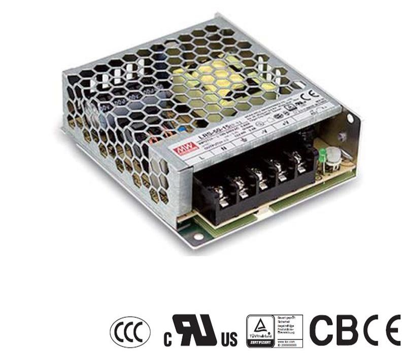 MEANWELL LRS-75-12, průmyslový napájecí spínaný zdroj uzavřený 12V 75W