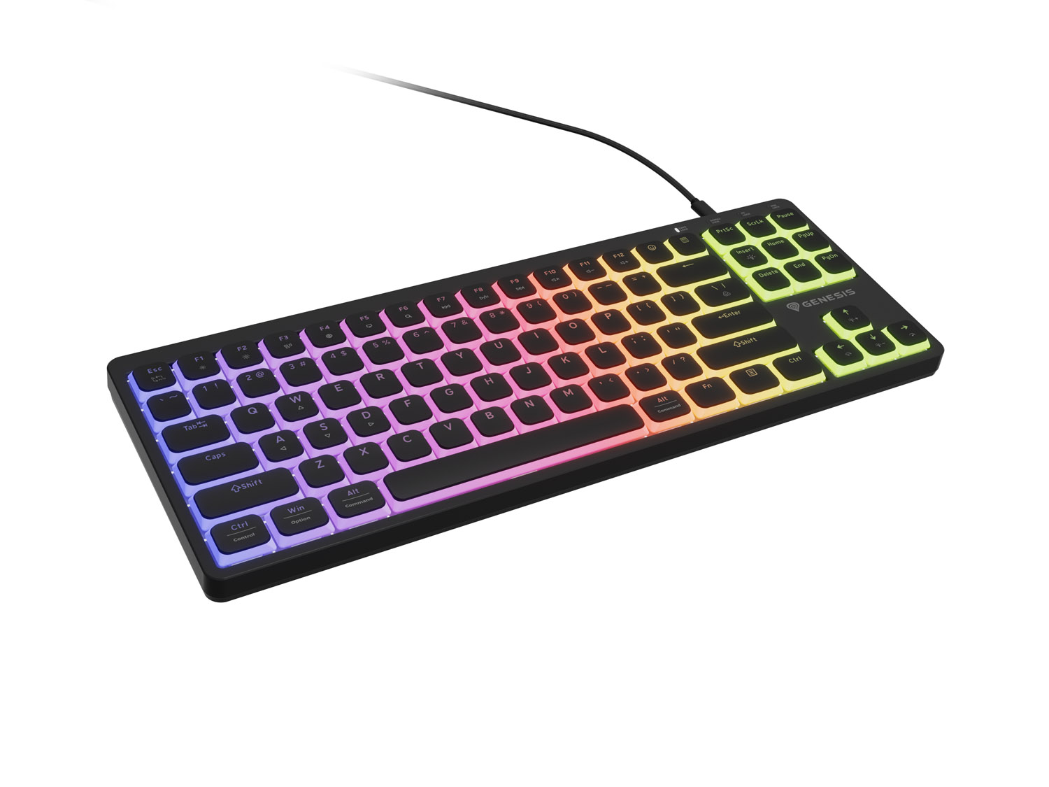 Mechanická herní klávesnice Genesis THOR 430 TKL/Drátové USB-A/US/Černá NKG-2345