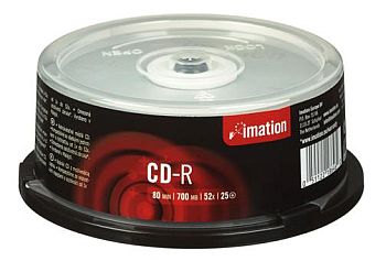 Média CD-R Imation 700MB/80min, 52x, CakeB, 25 ks IM0013