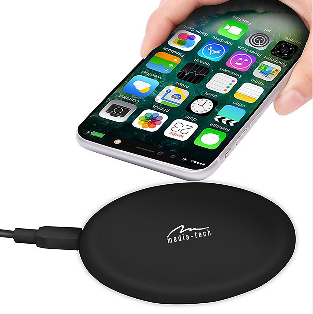 Media-Tech FAST WIRELESS CHARGER - indukčná bezdrôtová nabíjačka QI 10W MT6272