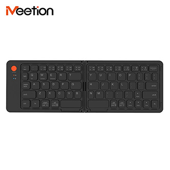 Meetion BTK001 Klávesnica bezdrôtová US, čierna skladac.