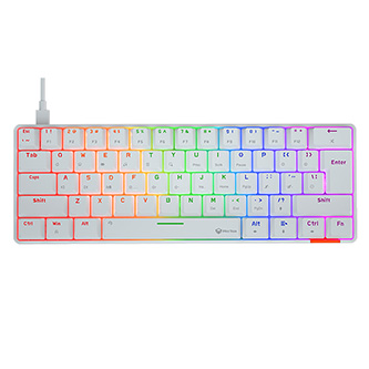 Meetion HESTIA klávesnica káblová (USB) US, biela mechanická MK005