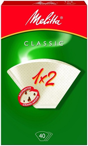 MELITTA 1x2/40 - biela 4006508905133