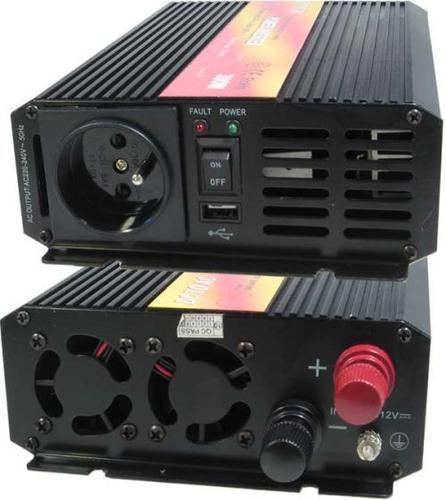 Měnič napětí Carspa P400U-122 12V/230V+USB 400W, čistá sinusovka