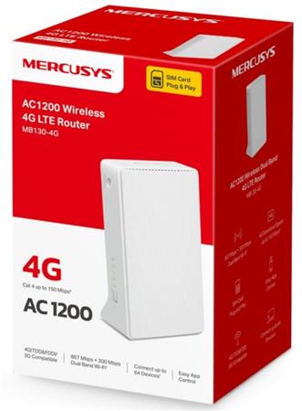 Mercusys MB130-4G AC1200 4G LTE WiFi router